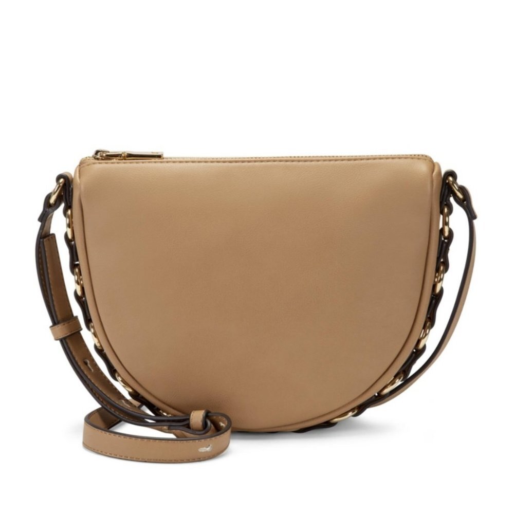 INC INTERNATIONAL CONCEPTS Kimmii chain link women's crossbody bag - CAMEL